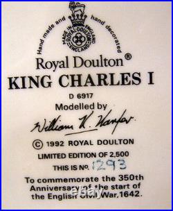 Royal Doulton KING CHARLES I w DOUBLE HANDLE Character Jug Exc