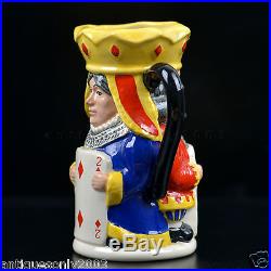 Royal Doulton KING & QUEEN of DIAMONDS English Character Toby Jug D6969 LIMITED