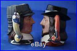 Royal Doulton King Charles I & Oliver Cromwell Ltd Ed Character Jugs