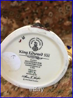 Royal Doulton King Edward VII D6923 Limited Edition Mid Character Jug