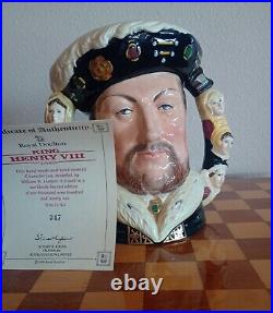 Royal Doulton King Henry VIII Double Handled Toby Jug 500th Anniversary