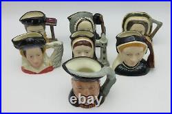 Royal Doulton King Henry VIII and Six Wives Miniature Ceramic Toby Jug Set