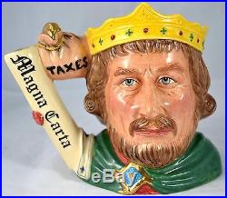 Royal Doulton King John Large Character Jug D7125 Mint Limited Edition