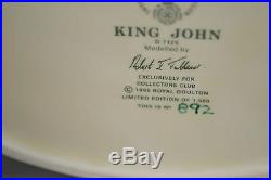 Royal Doulton King John Large Character Jug D7125 Mint Limited Edition