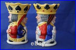 Royal Doulton King & Queen Two-sided Playing Cards Tobies Full Set 3 X Certs