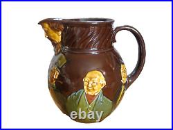 Royal Doulton Kingsware England Dickens Memorial 7 Characters Jug #5857 Rd 1910