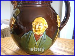 Royal Doulton Kingsware England Dickens Memorial 7 Characters Jug #5857 Rd 1910