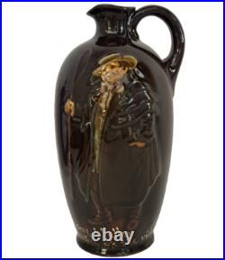 Royal Doulton Kingsware Jony Weller Handled Jug In High Gloss. Signed