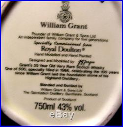 Royal Doulton LIQUOR CHARACTER JUG Wm GRANT MINT Cond in Original Box