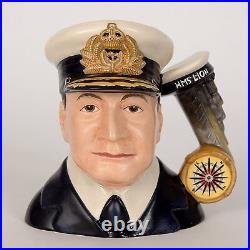 Royal Doulton Large Character Jug Admiral Beatty D7226 Ltd. Ed. 100