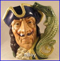 Royal Doulton Large Character Jug Capt Hook Style One D6597