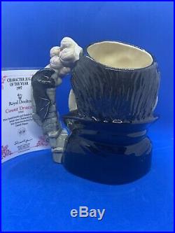 Royal Doulton Large Character Jug! Count Dracula! D7053! + Certificate! Mint