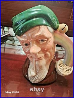 Royal Doulton Large Character Jug D6847 Leprechaun of the Green