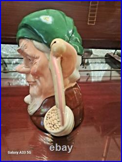 Royal Doulton Large Character Jug D6847 Leprechaun of the Green