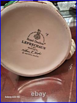 Royal Doulton Large Character Jug D6847 Leprechaun of the Green