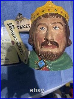 Royal Doulton Large Character Jug King John D7125 with Certificate