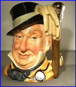 Royal Doulton Large Character Jug Mr Micawbwe D7040 Ltd Ed + Certificate