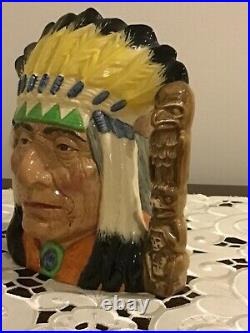 Royal Doulton Large Character Jug North American Indian D6786 New Colorway