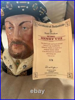 Royal Doulton Large Character Jug Of King Henry VIII D6888 Double Handled #879