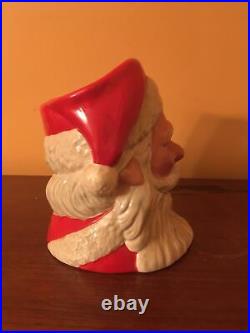 Royal Doulton Large Character Jug Santa Clause with Christmas Tree Handle D7123