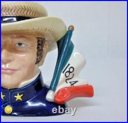 Royal Doulton Large Character Jug William B Travis D7292 Ltd. Ed. 100