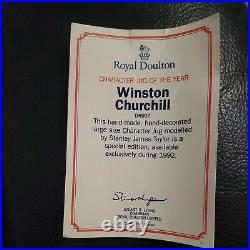 Royal Doulton Large Character Jug of the Year 2009 Winston Churchill D7298