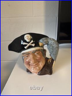 Royal Doulton Large Character Toby Jug Long John Silver Mug 1951 D6335 Pitcher