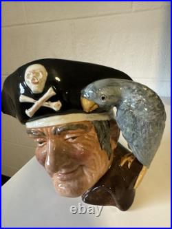 Royal Doulton Large Character Toby Jug Long John Silver Mug 1951 D6335 Pitcher