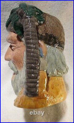 Royal Doulton Large Character Toby Jug Robinson Crusoe D6532 Footprint Version