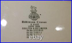 Royal Doulton Large Character Toby Jug Robinson Crusoe D6532 Footprint Version