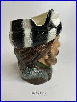 Royal Doulton Large Character Toby Jug The Trapper D6609 Rare Canadian Centenial