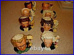 Royal Doulton Large Character Toby Jugs Great Composer Series Complete Set Of 8