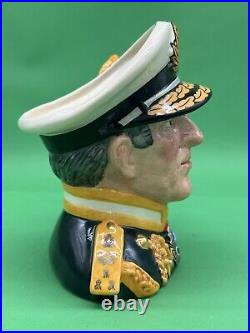 Royal Doulton Large'Earl Mountbatten of Burma' Ltd Ed. Character Jug, D6944, 7