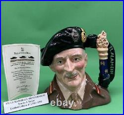 Royal Doulton Large Field Marshall Montgomery Ltd Ed. Character Jug, D6908, 6.5