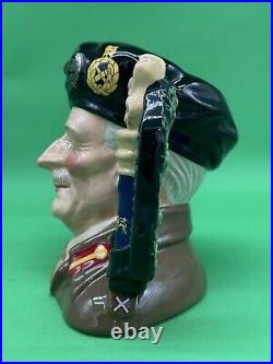 Royal Doulton Large Field Marshall Montgomery Ltd Ed. Character Jug, D6908, 6.5