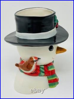 Royal Doulton Large LE 231/500 SNOWMAN withGIRL Handle #D7241 Jug 6.75 COA