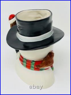 Royal Doulton Large LE 231/500 SNOWMAN withGIRL Handle #D7241 Jug 6.75 COA