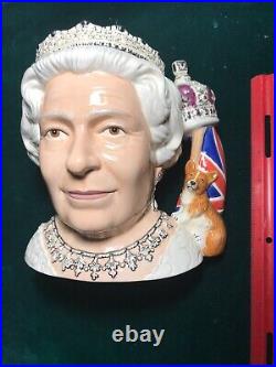 Royal Doulton Large Queen Elizabeth II Character Jug, 2006 (D7256)