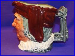 Royal Doulton Large Simon The Cellarer Character Toby Jug Pitcher England D5504