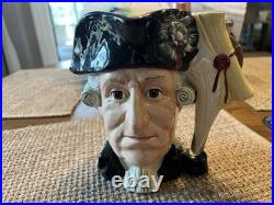 Royal Doulton Large Toby Character Mug Jug George Iii/george Washington D6749