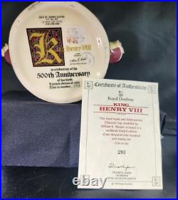 Royal Doulton Lg Character Jug'King Henry VIII' 293/1991 D6888 1990 DS29