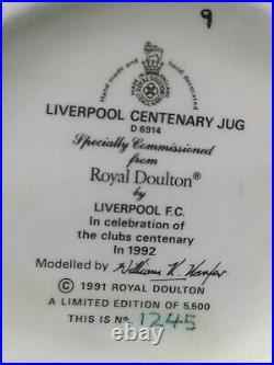 Royal Doulton Liverpool Centenary (bill Shankly) Character Jug D6914 Limit