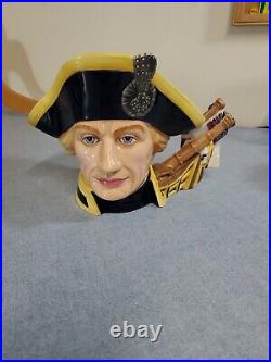 Royal Doulton Lord Horatio Nelson D7236 Character Toby Jug Mug of the Year 2005