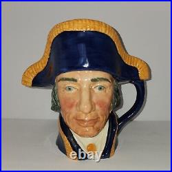 Royal Doulton Lord Nelson D6336 Large Character Jug Made in England 7.5