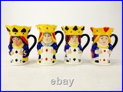Royal Doulton Lot King and Queen of Clubs Hearts Spades Diamonds Complete Set