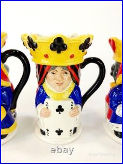 Royal Doulton Lot King and Queen of Clubs Hearts Spades Diamonds Complete Set