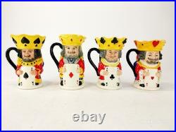 Royal Doulton Lot King and Queen of Clubs Hearts Spades Diamonds Complete Set