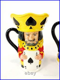 Royal Doulton Lot King and Queen of Clubs Hearts Spades Diamonds Complete Set