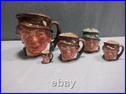 Royal Doulton Lot of 4 Paddy Character Jugs+Ashpot D5753 D5768 D6042 D6145 D5926 Royal Doulton Lot of 4 Paddy Character Jugs+Ashpot D5753 D5768 D6042 D6145 D5926