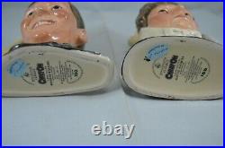 Royal Doulton Ltd Ed. Character Jugs Kenneth Williams & Hattie Jacques With Coa